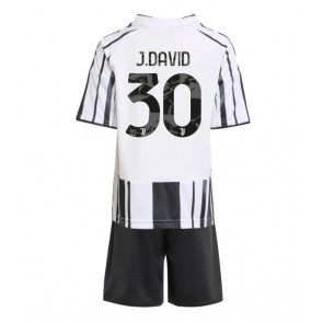 Juventus Jonathan David #30 Kotipaita Lapsille 2025-26 Lyhythihainen (+ shortsit)